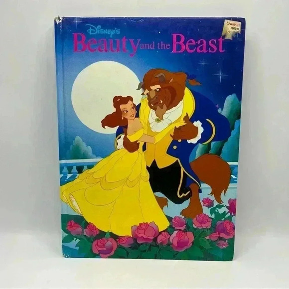 Disney Beauty And The Beast Hardcover Book Princess Storybook Vintage 1991 - Picture 1 of 7
